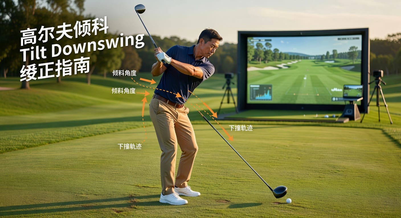 倾斜 Tilt Downswing 怎么纠正 高尔夫下挥杆实用技巧